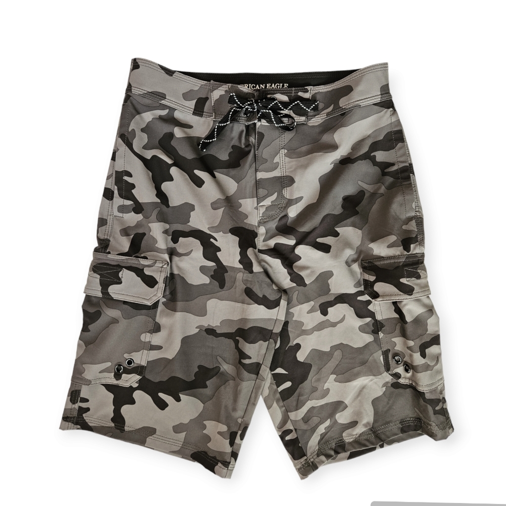 American Eagle Camo Boardshorts/Swim Trunks